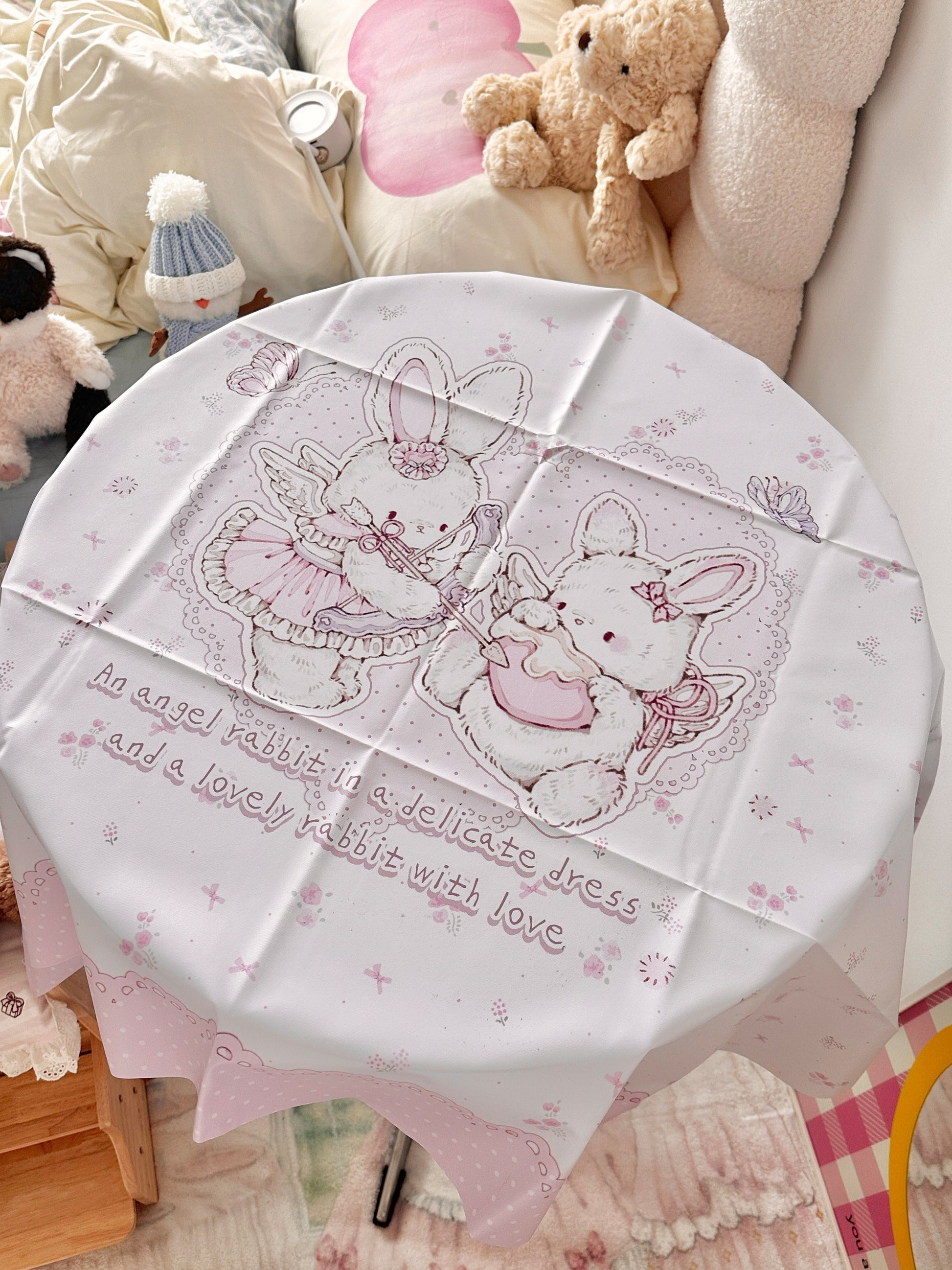 kawaii waterproof and oil-proof tablecloth