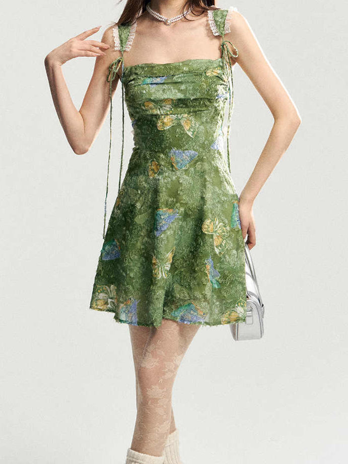Fairy Grunge Lace Backless Dress