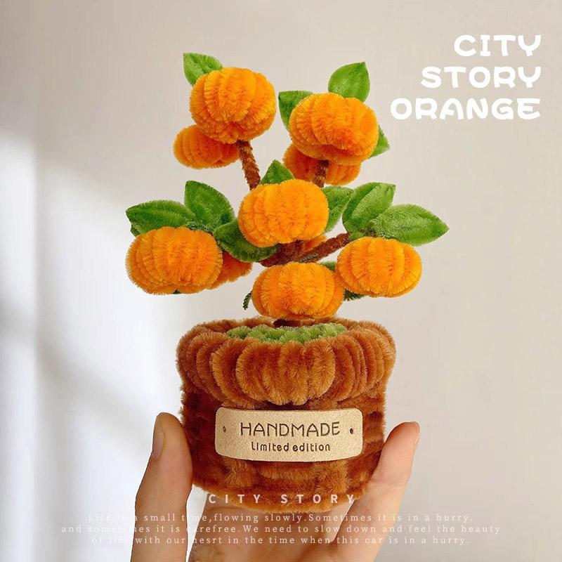 Twisting stick potted flower basket ornaments diy material package