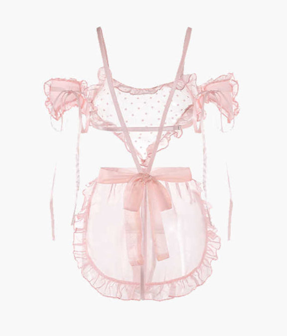 Maid Mesh Bellyband Lingerie