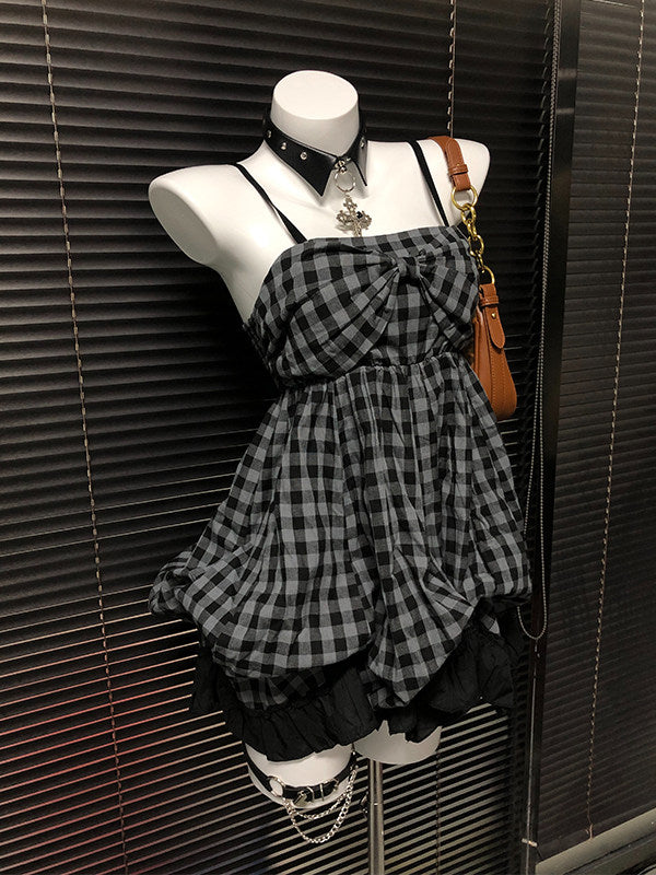 plaid vintage grunge dress