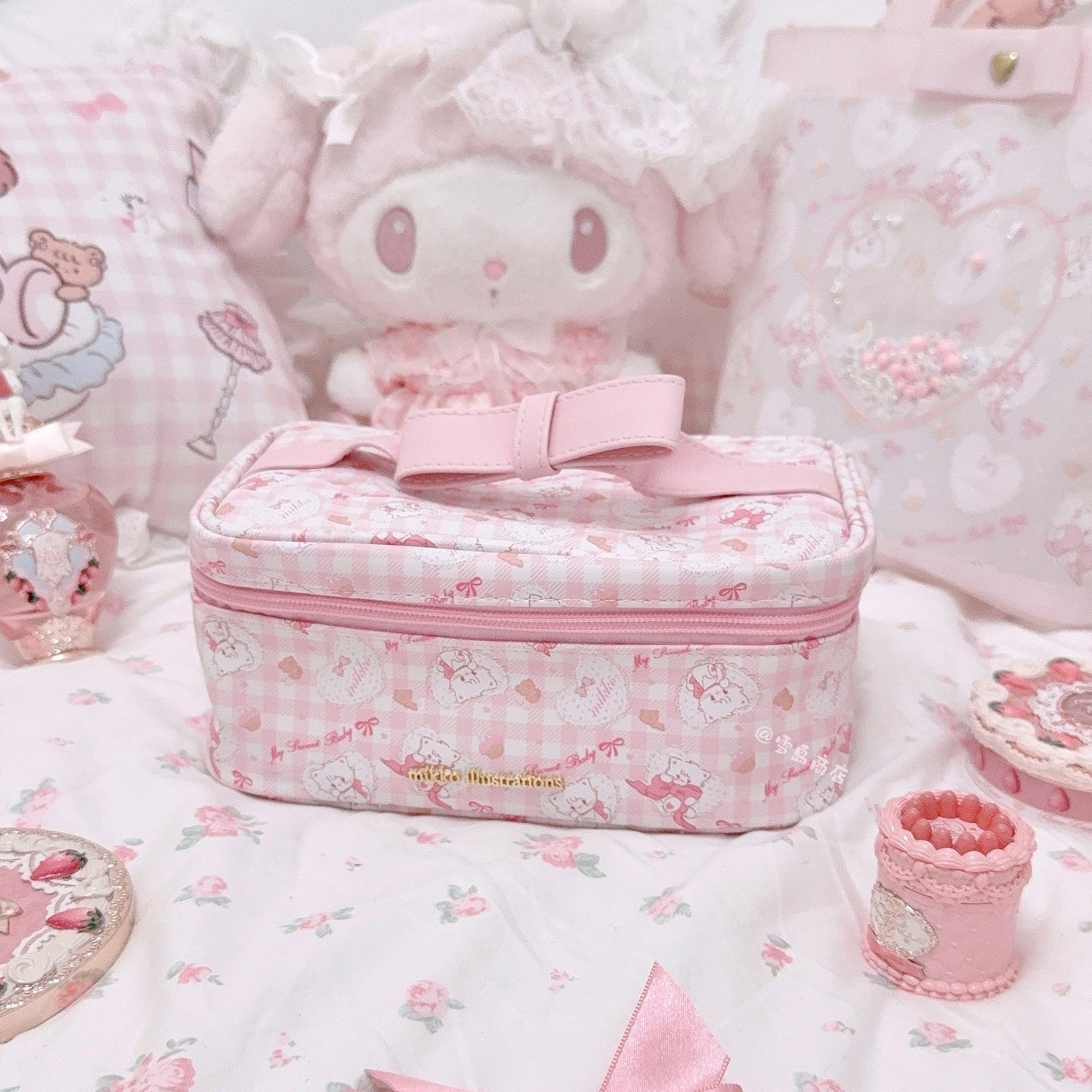 kawaii waterproof cosmetic bag