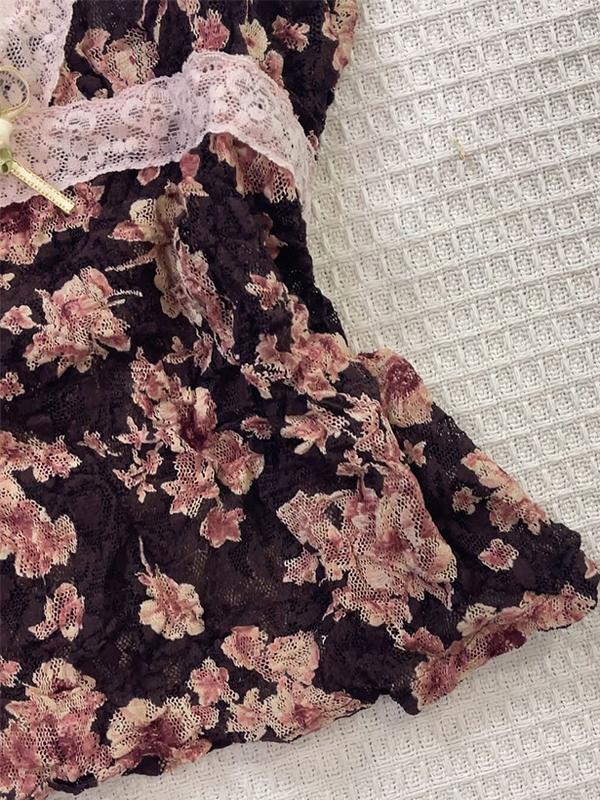 y2k hot girl pink lace suspenders