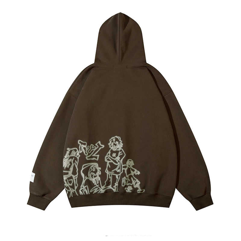 Y2K Street Hooded Sweatshirt