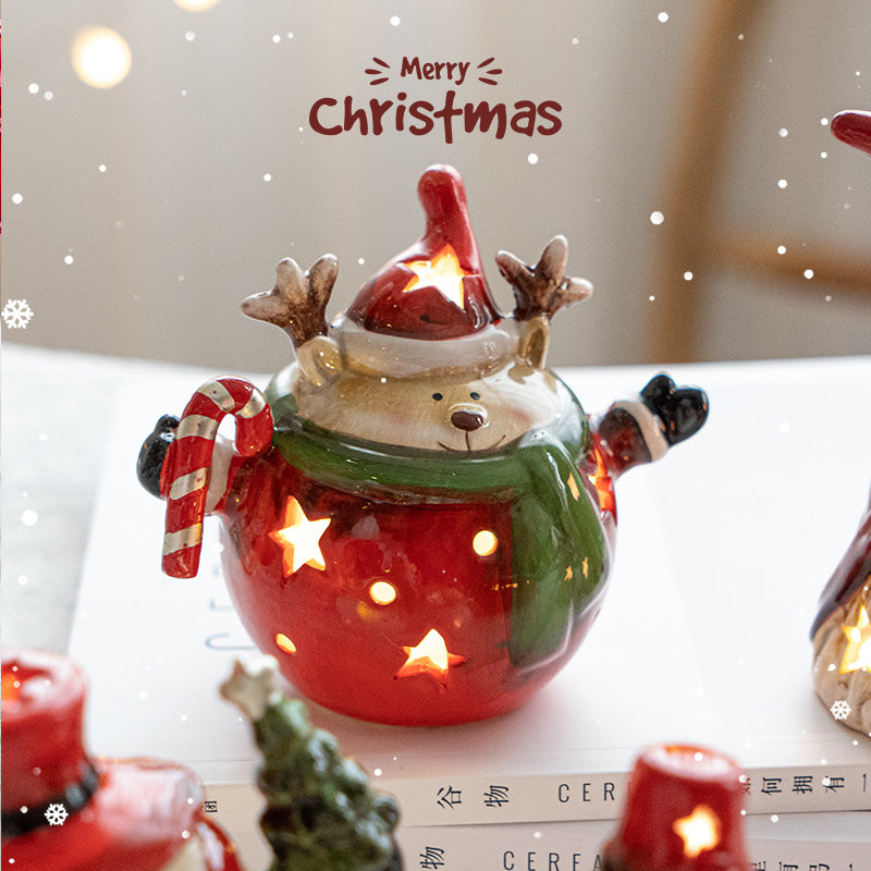 Christmas elk stars light pendant