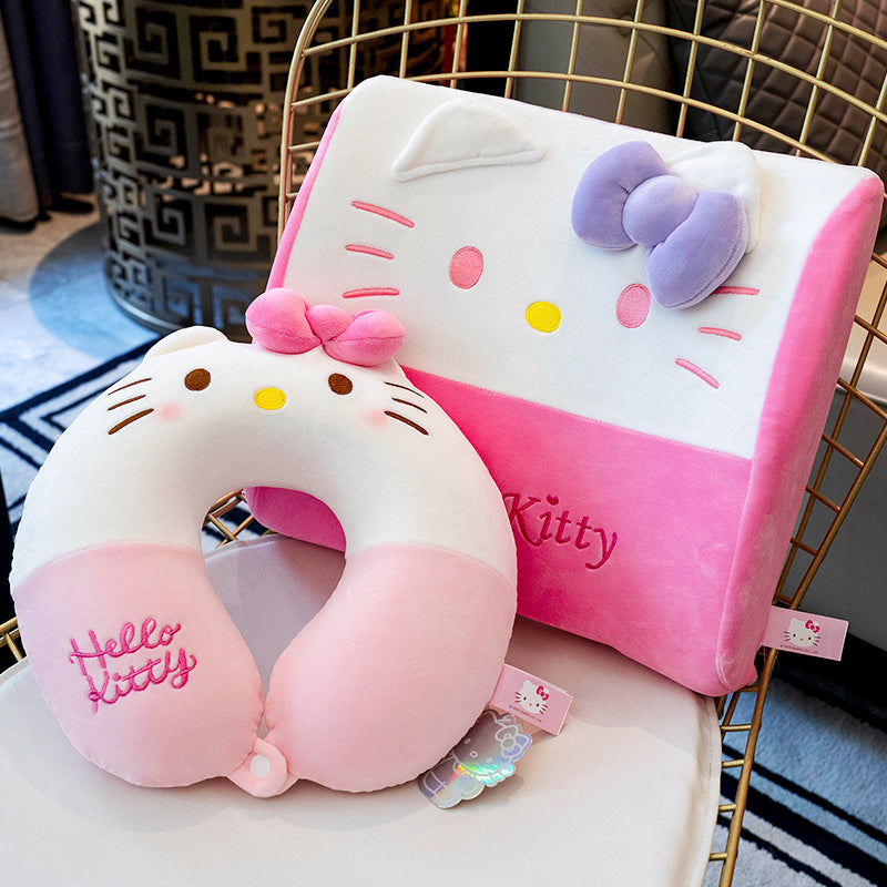 cute kitty U-shaped neck pillow