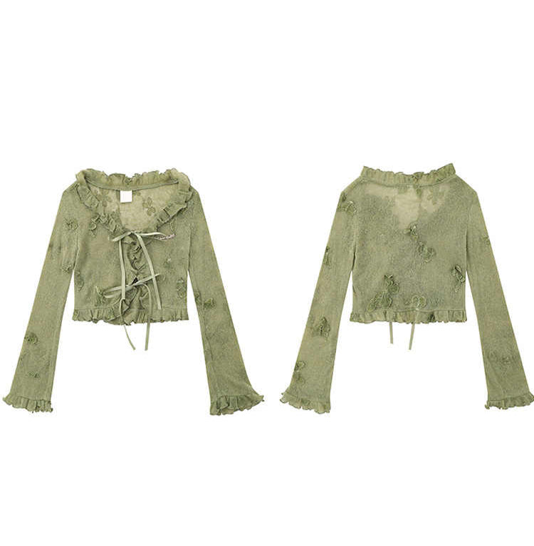 Fairy Grunge Butterfly Strap Long-sleeved Top