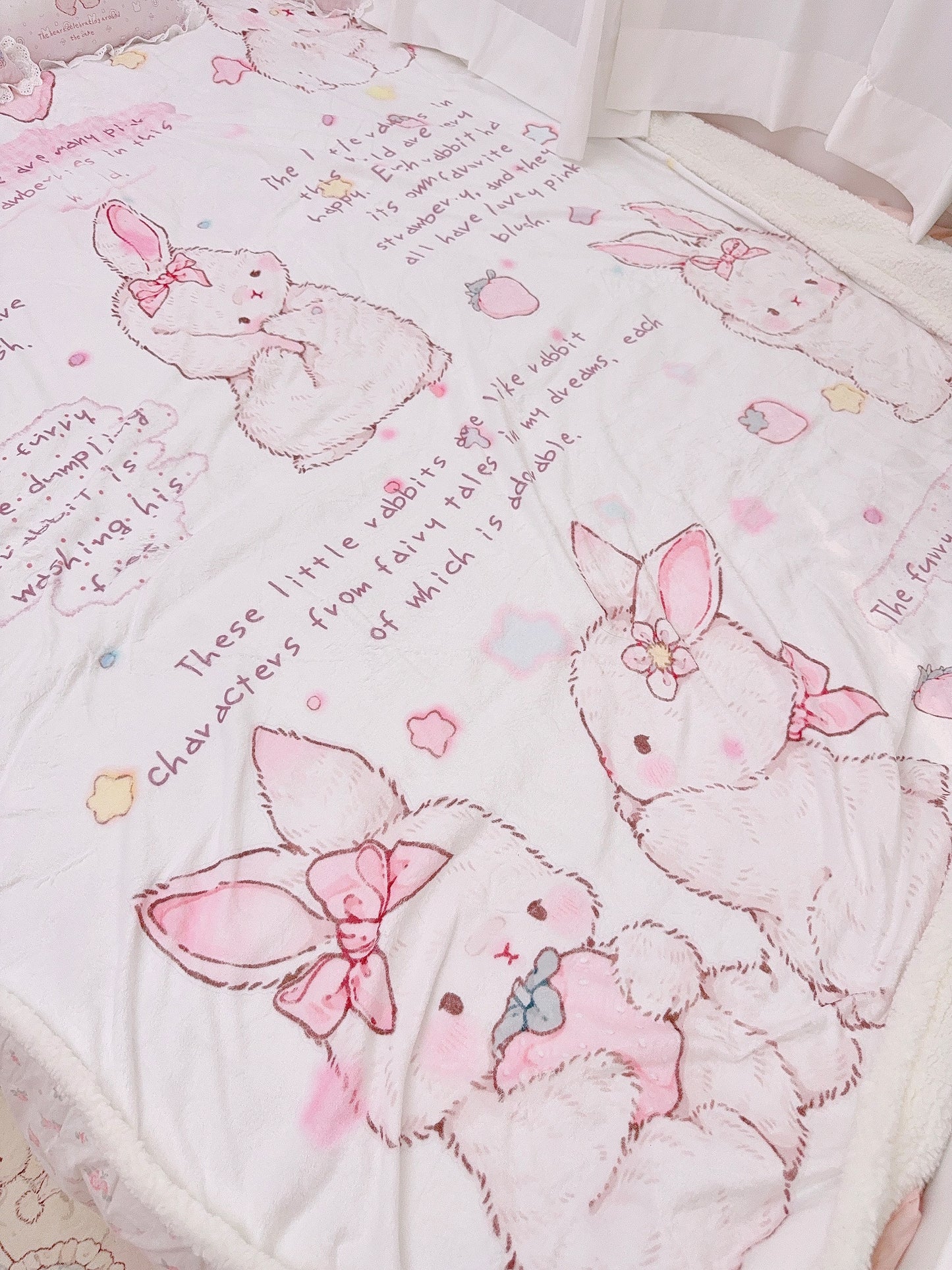 kawaii rabbit blanket
