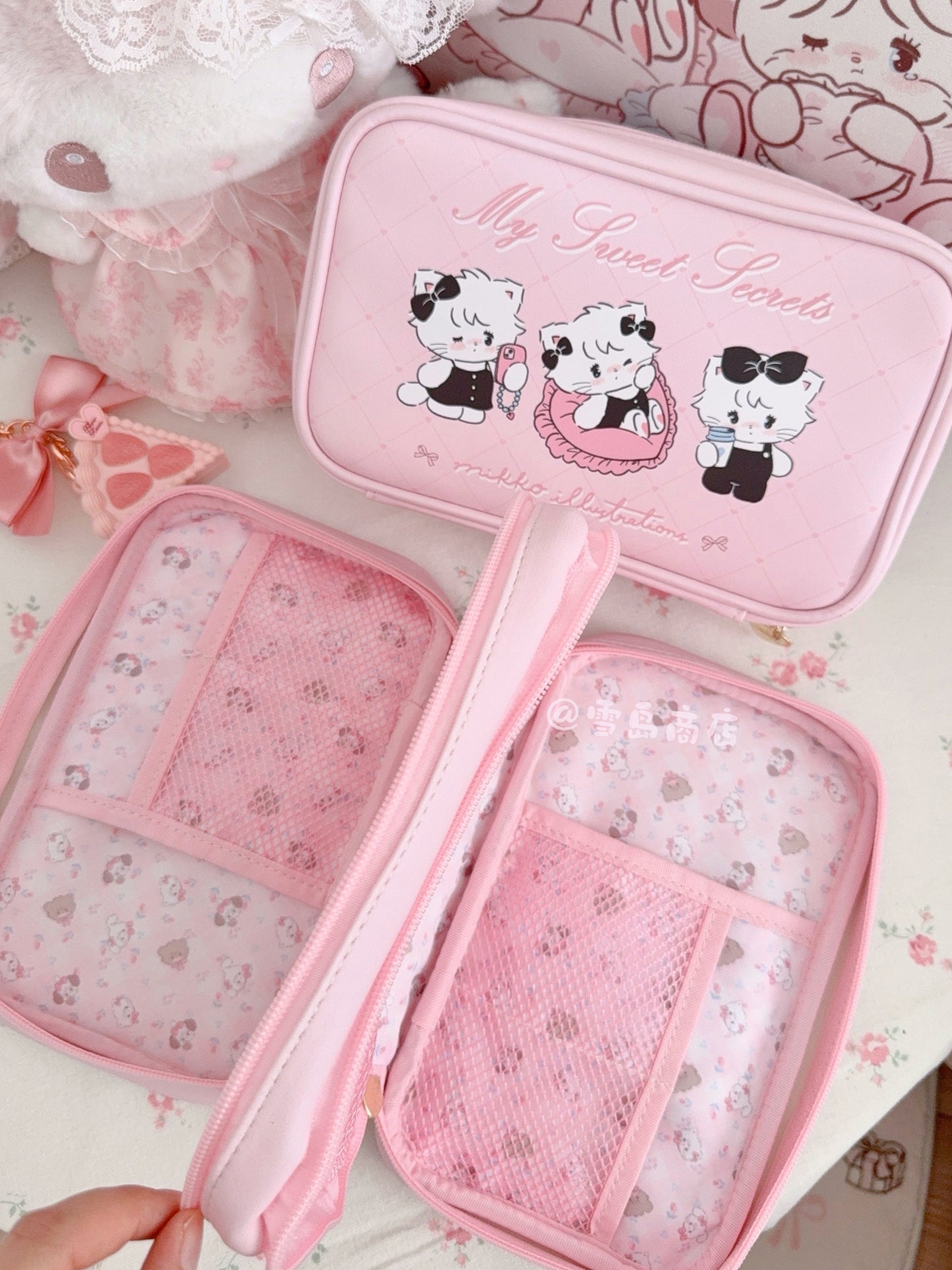 kawaii multifunctional storage bag