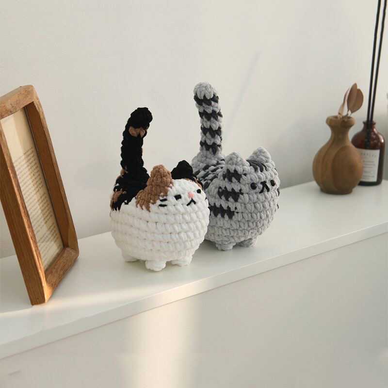 Ins style diy wool kitten doll