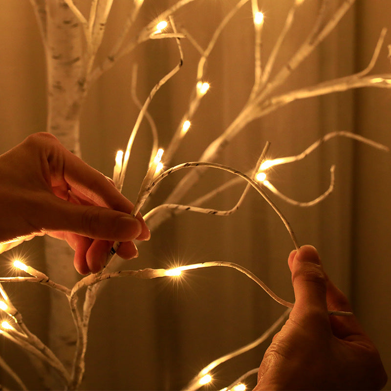 White birch tree lamp landscape lamp