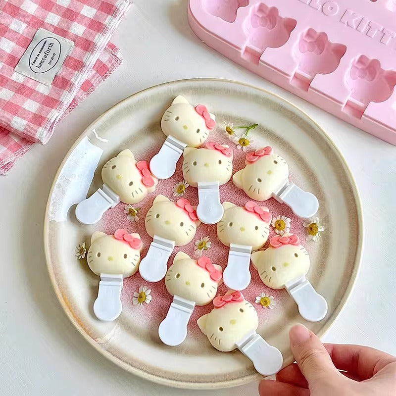 cute kitty ice cream mold