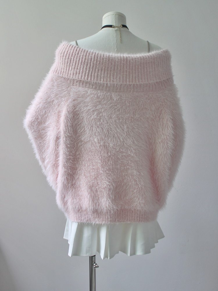 coquette off-shoulder sweater