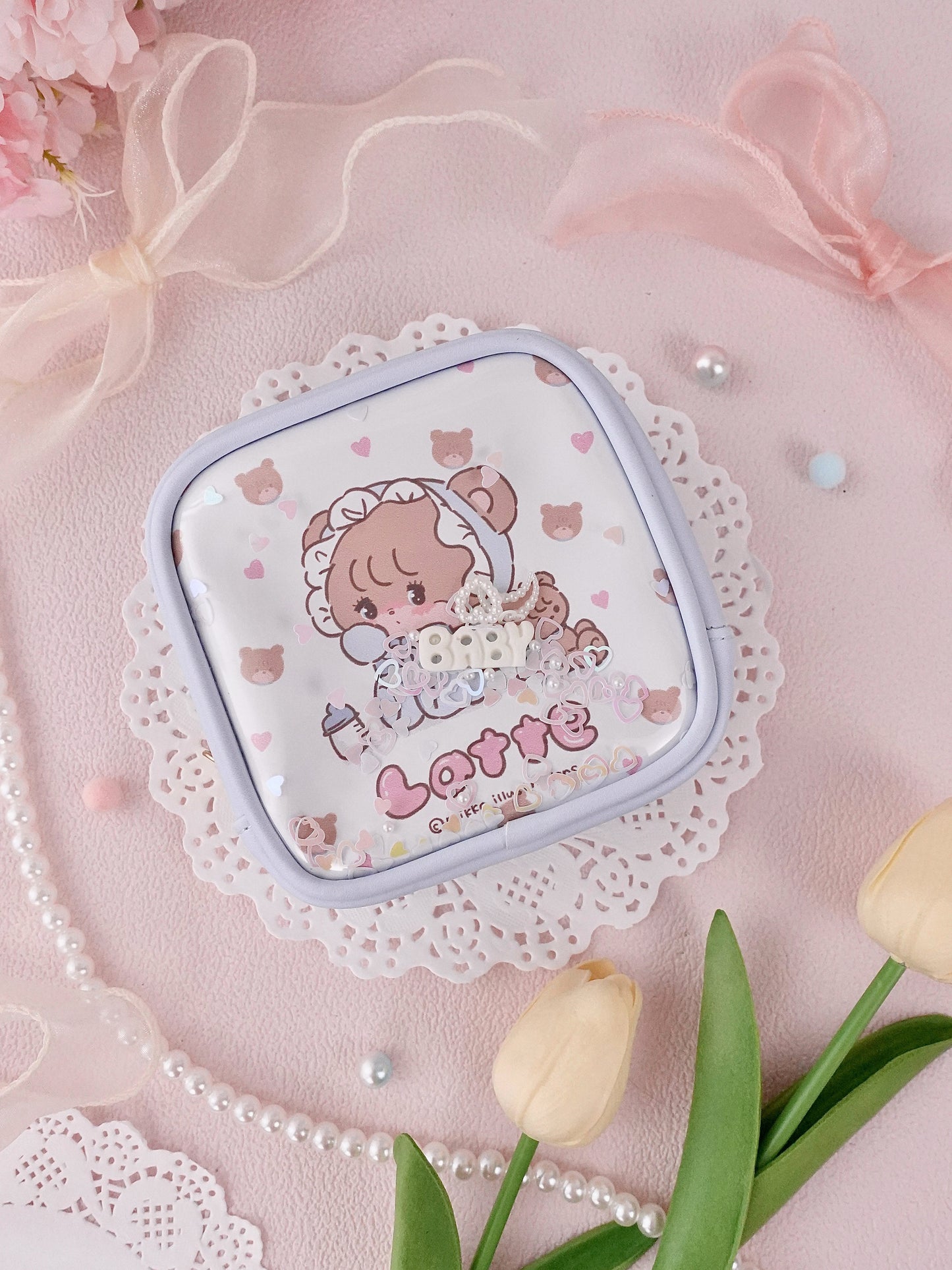 kawaii mini cosmetic bag