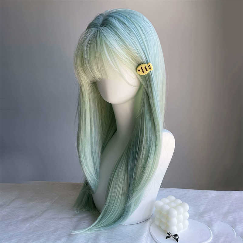 Mint Mambo Milk Green Straight Wig