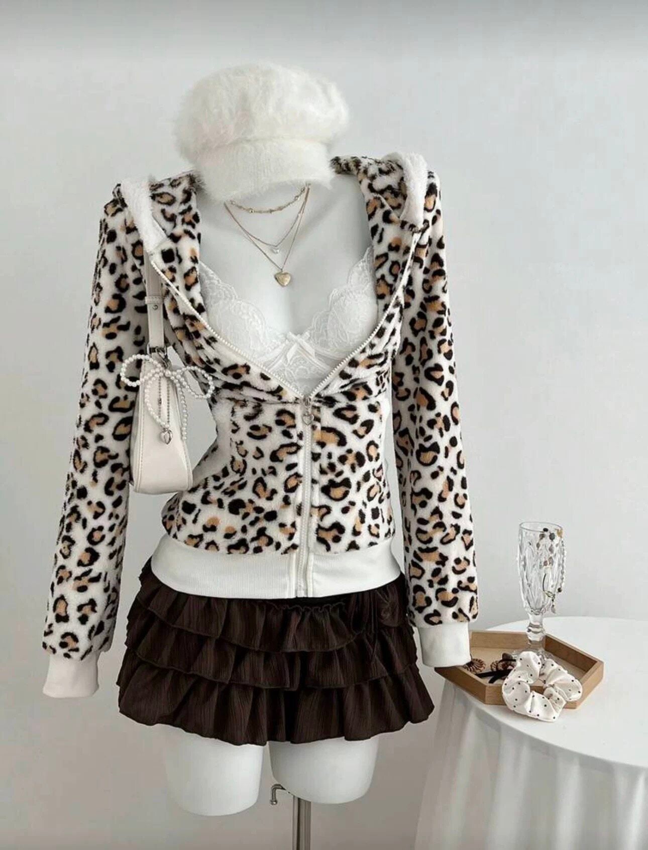 Leopard Plush Coat