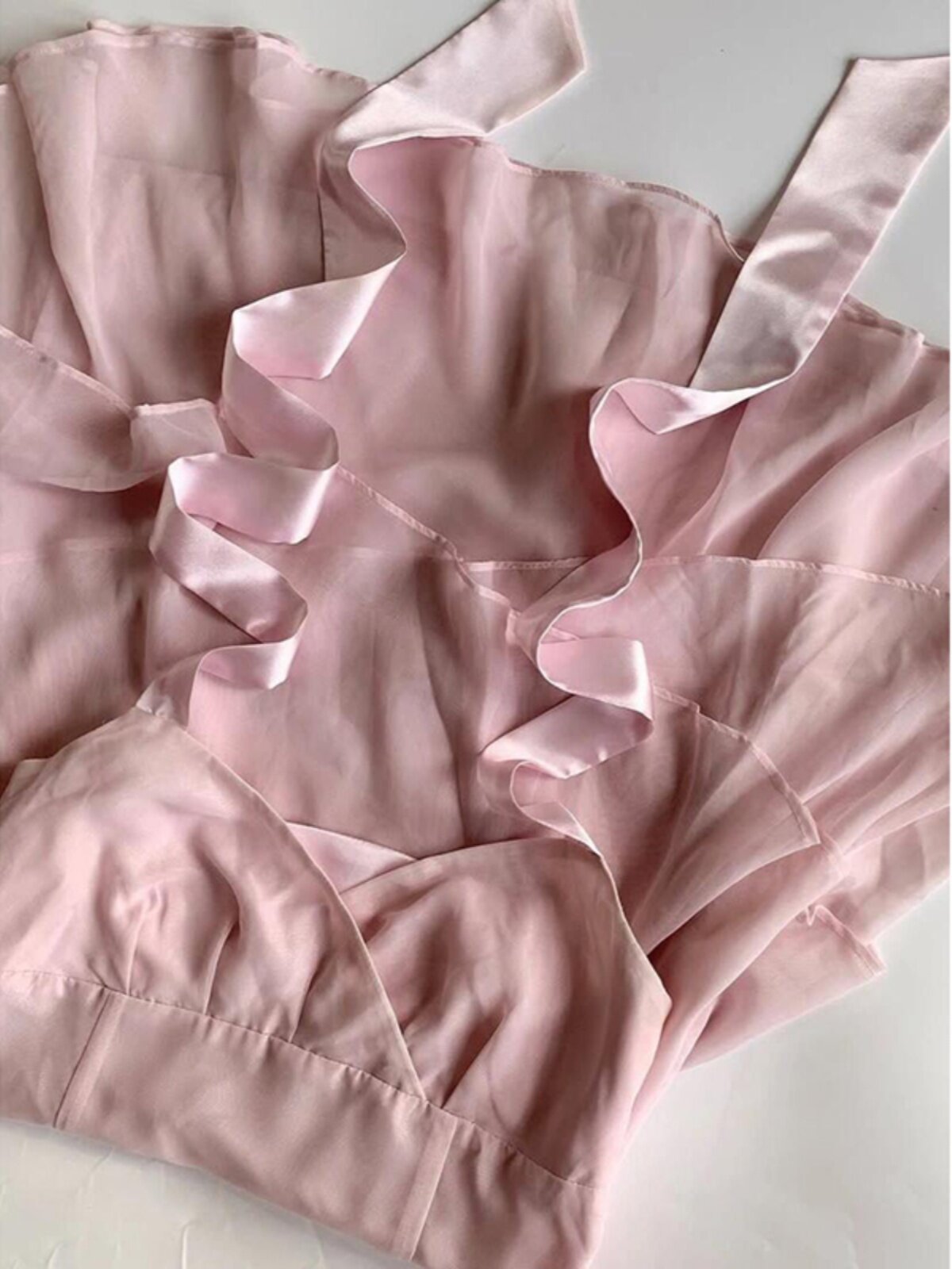 coquette pink mesh dress