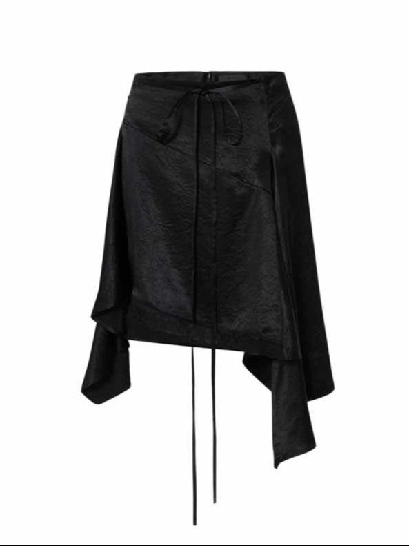 Acetate Lace Irregular Skirt