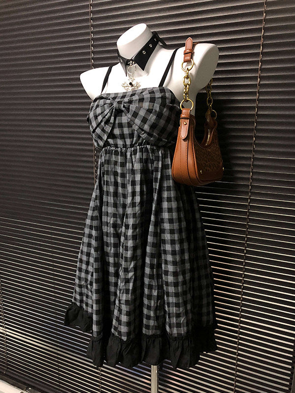 plaid vintage grunge dress