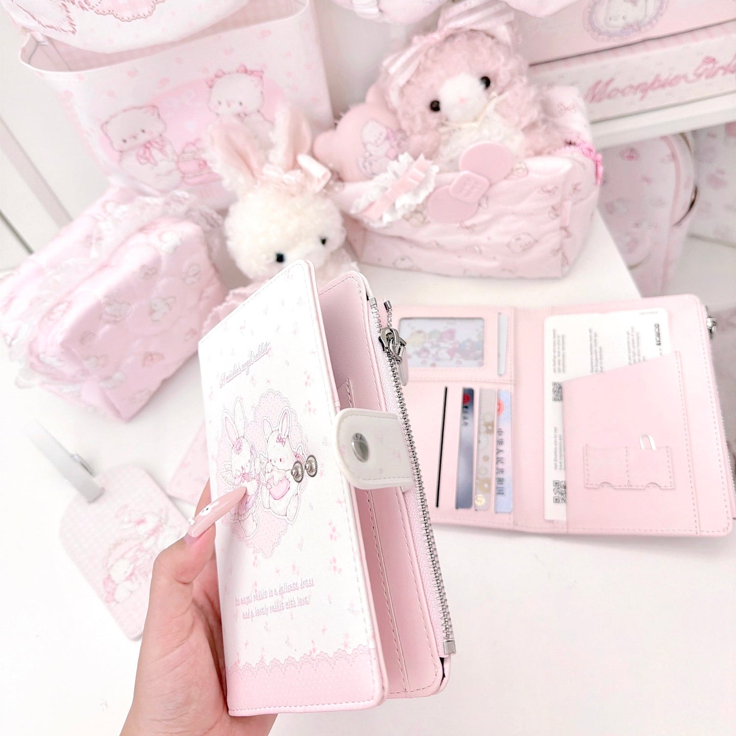 kawaii passport card holder
