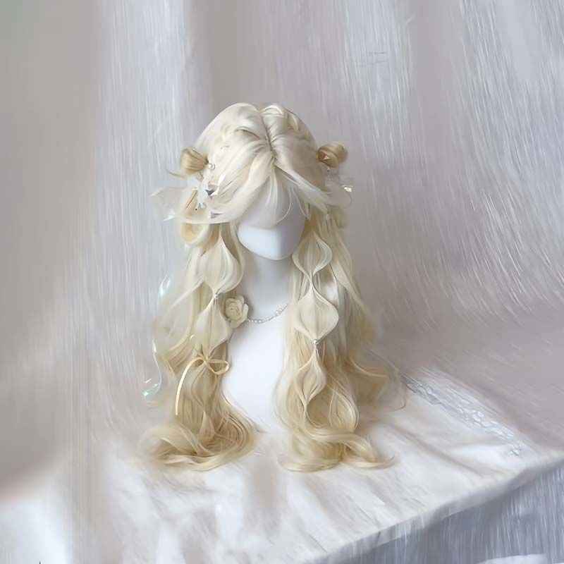 Platinum Long Curly Wig