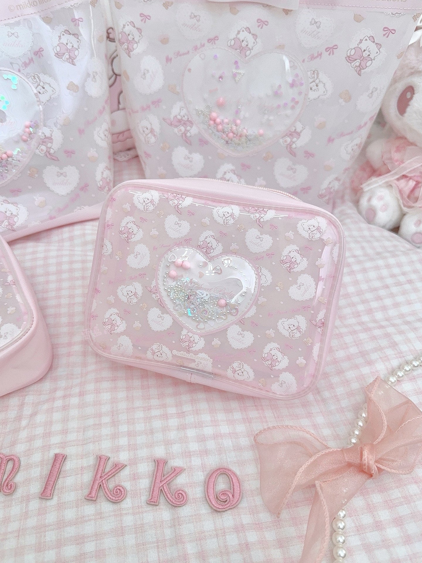 kawaii swimming waterproof handbag Jelly storage bag