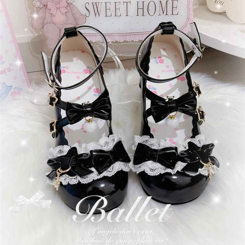 Bow Round Toe Lolita Shoes