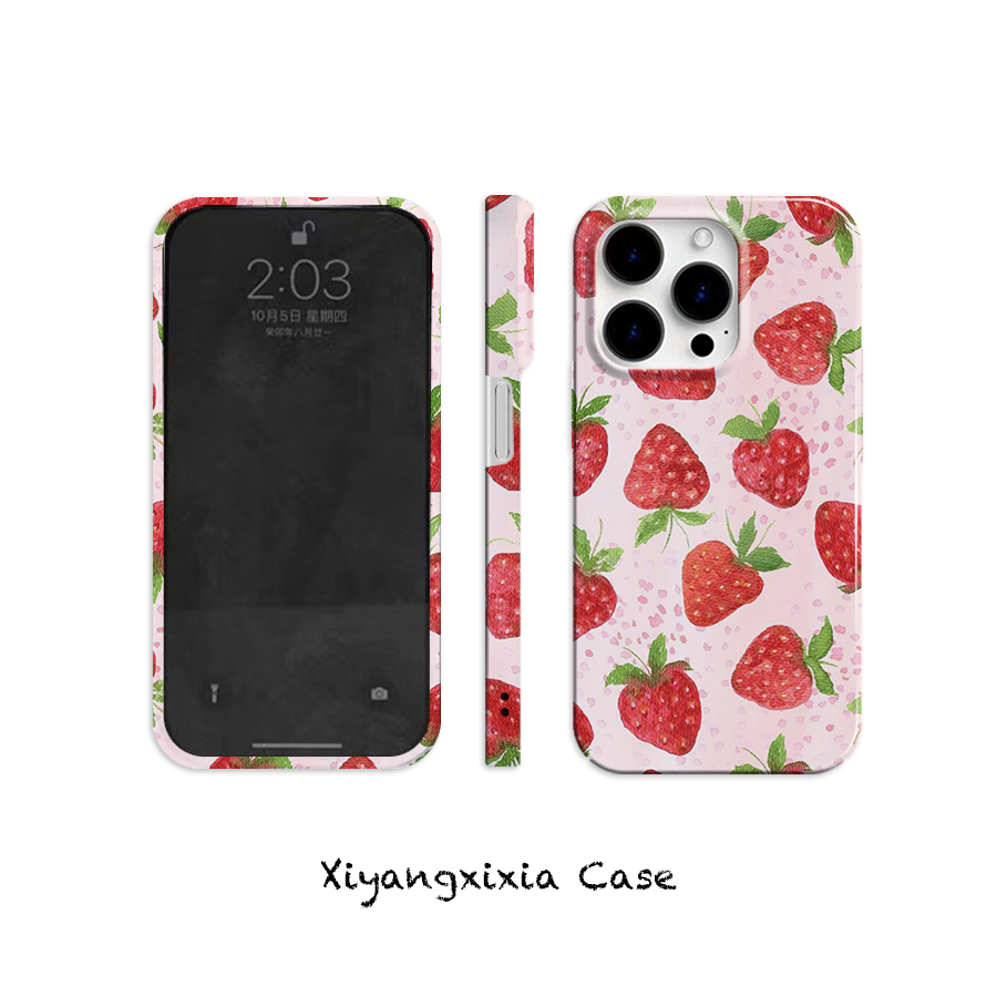 strawberry kawaii iPhone case