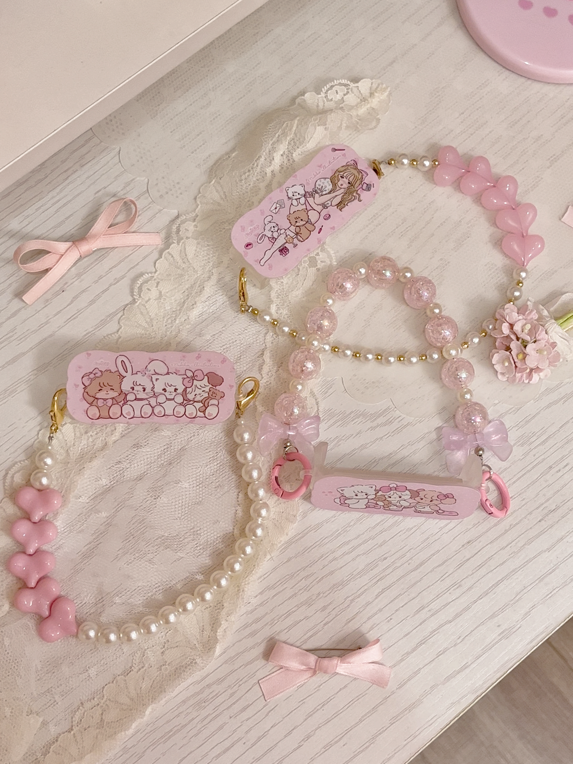 cute portable anti-lost mobile phone decorative clip