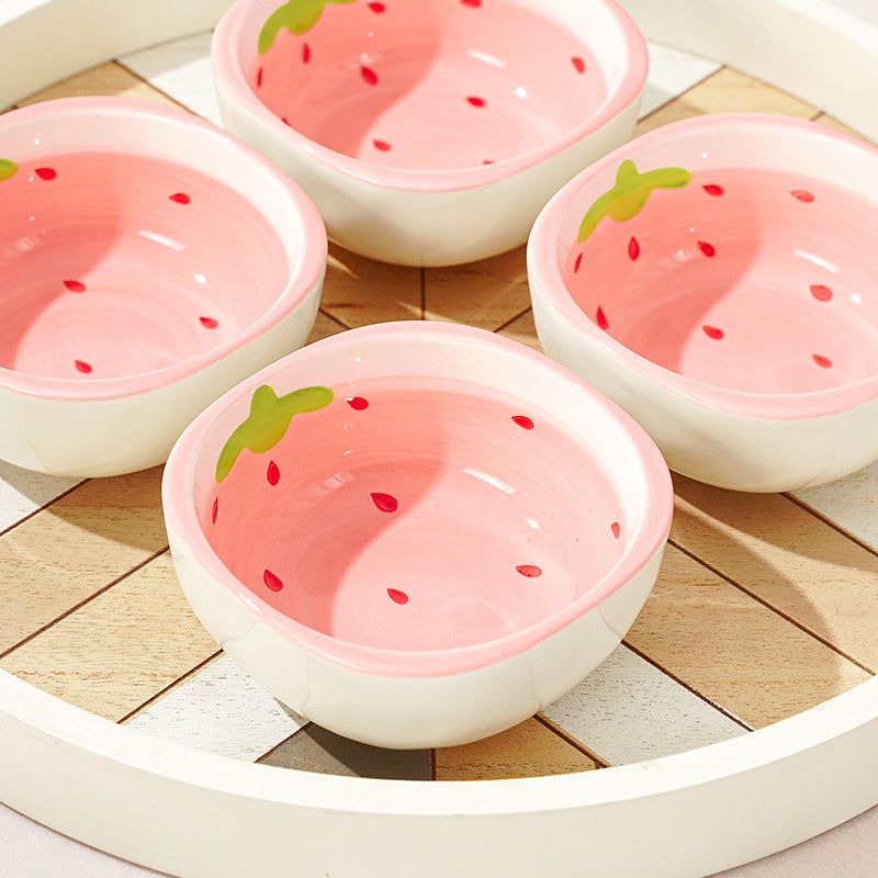 Strawberry ceramic small dish