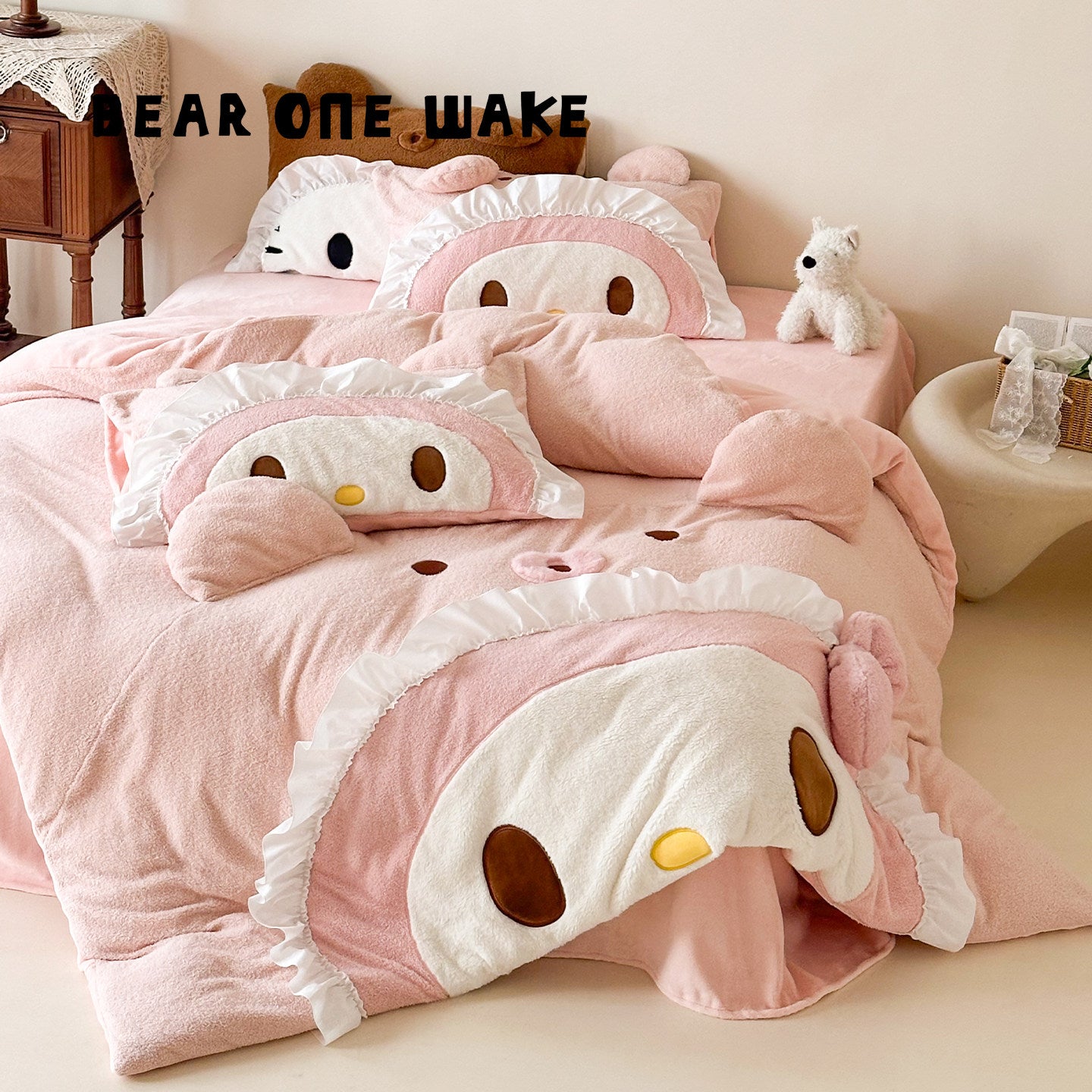 Melody milk velvet bedding four-piece set