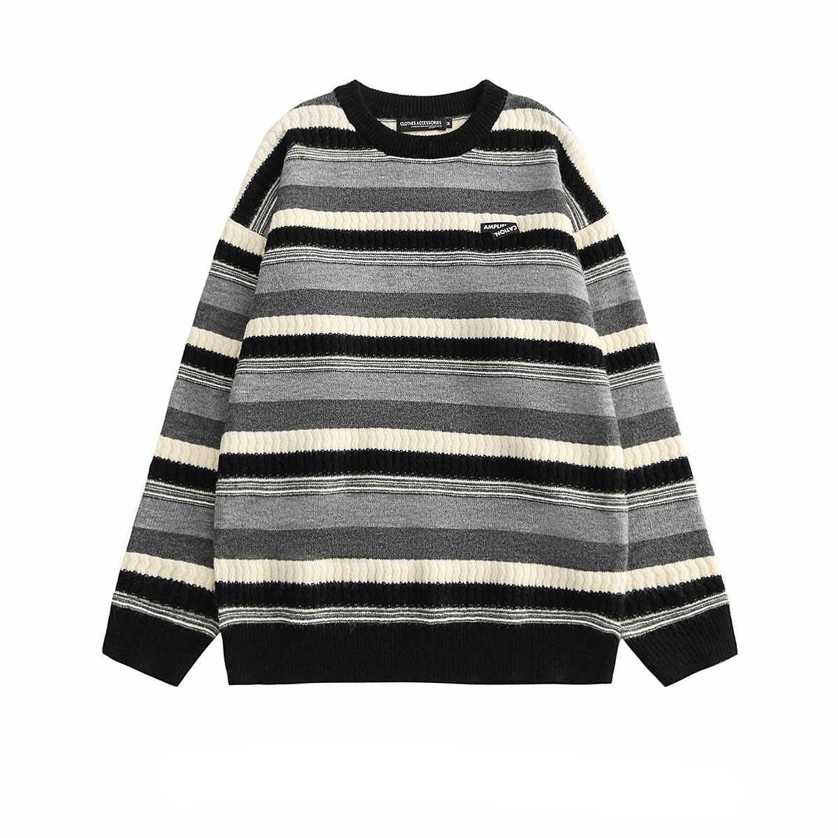 Fairy Grunge Retro Striped Sweater