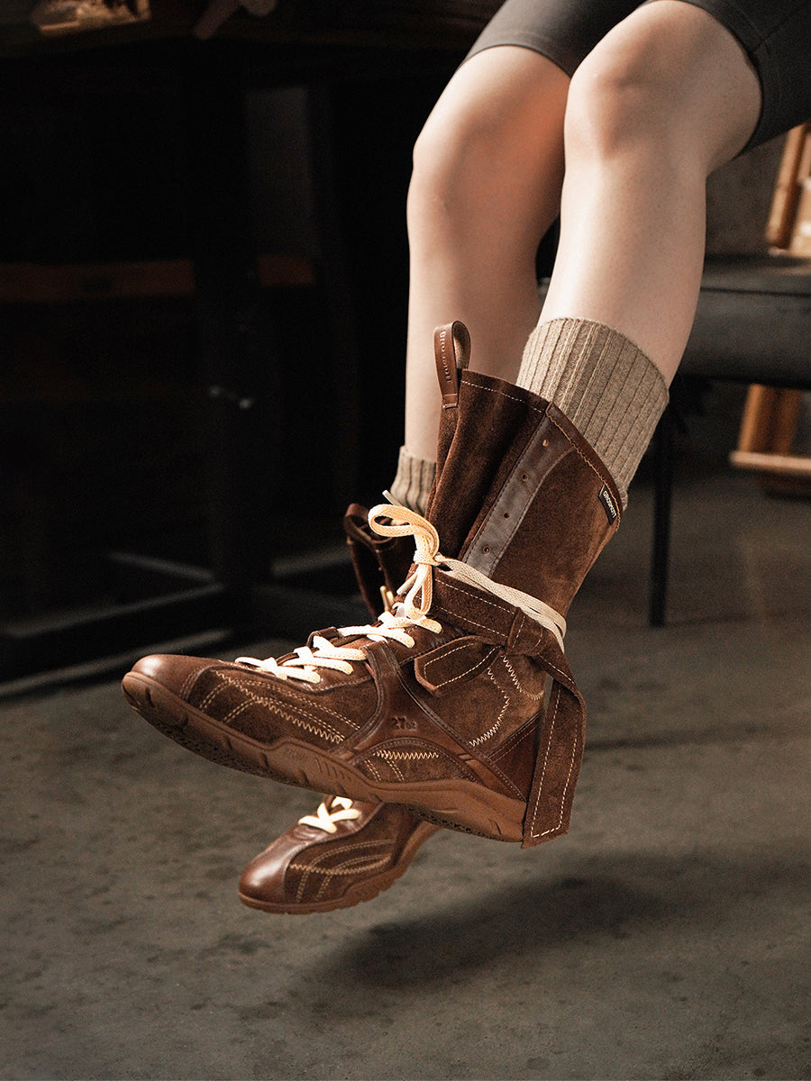 Retro nubuck leather Martin boots
