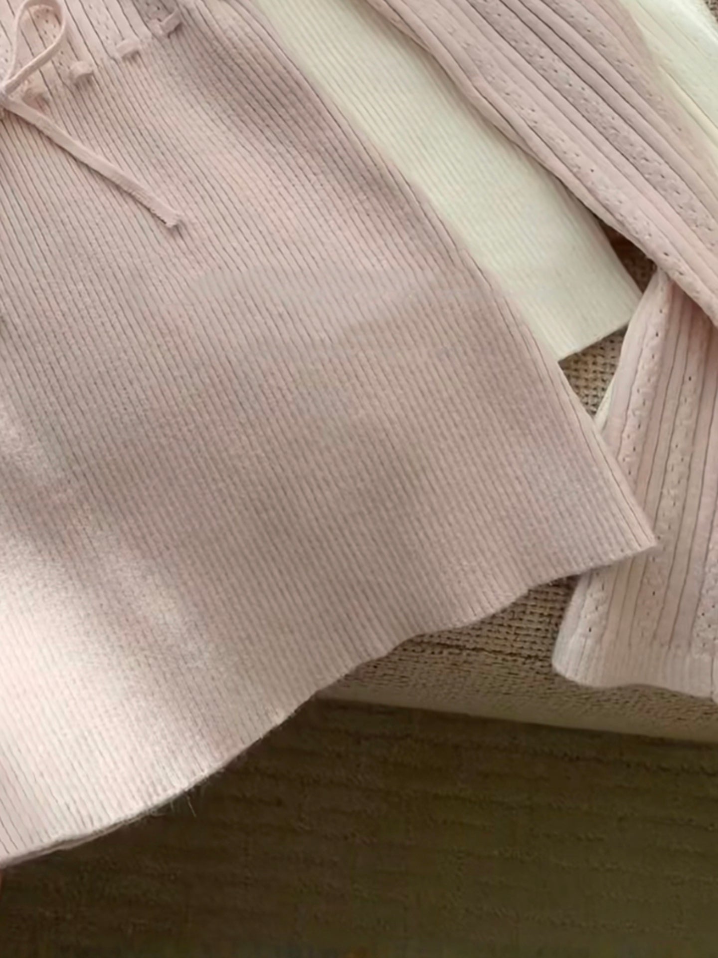 V-neck bow coquette sweaters