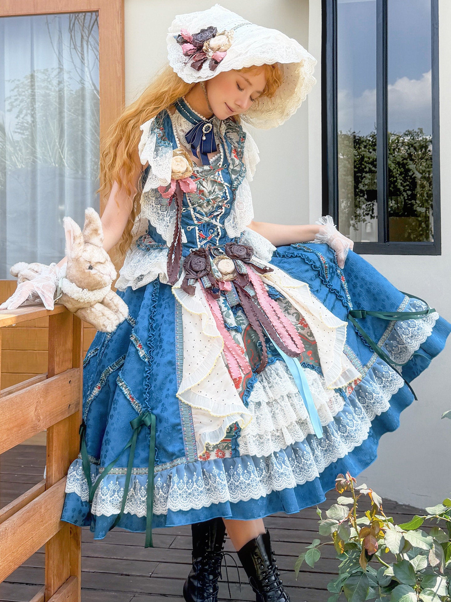 "Monet's Lakeside" Classical Lolita Dress