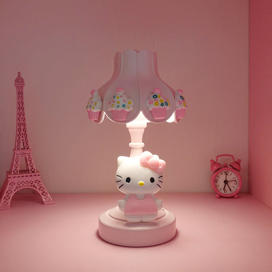 Cute Kitty Lotus Leaf Desk Lamp