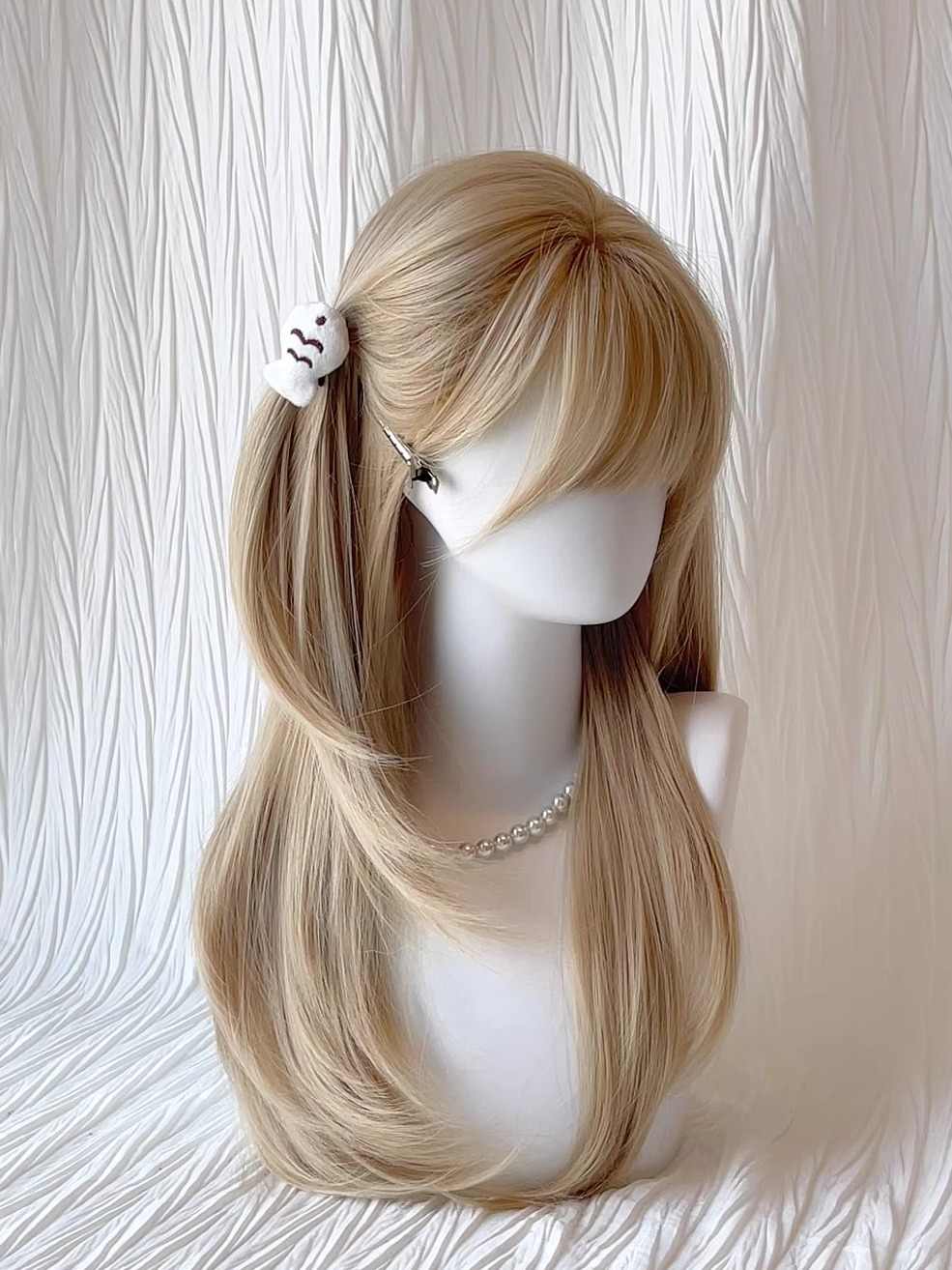 JK Platinum Long Straight Wig