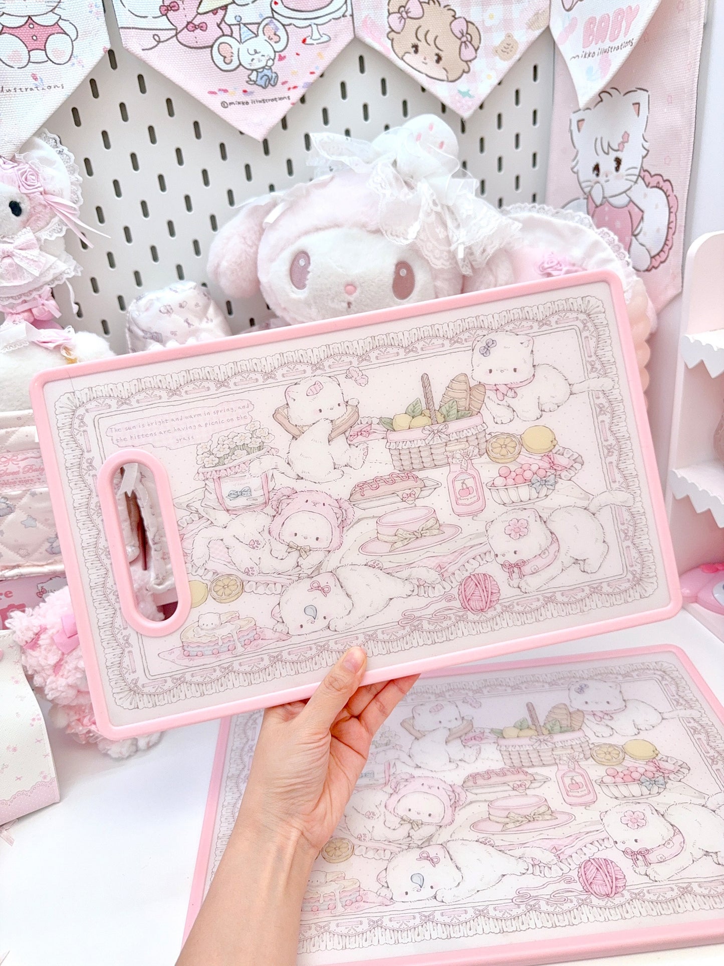 kawaii fruit cutting board