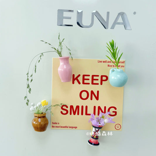 Mini Vase Hydroponic Flower Magnetic Refrigerator