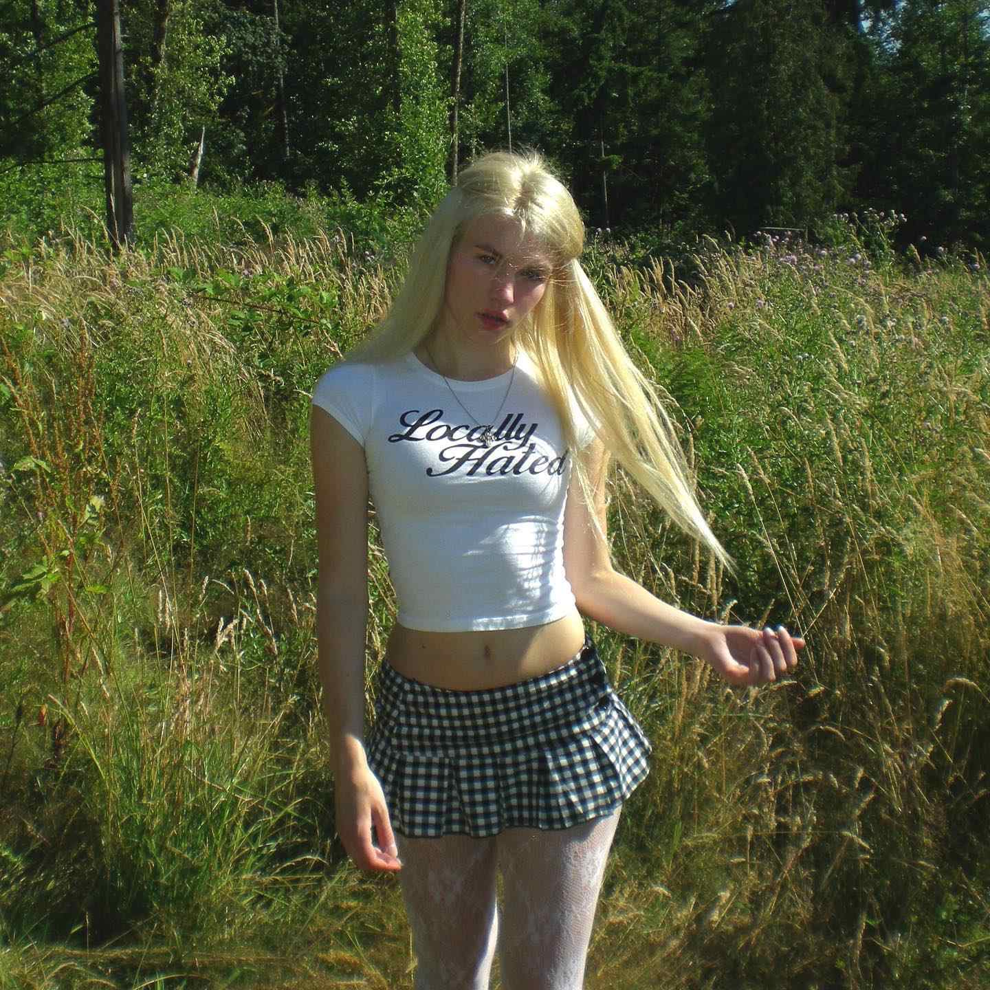 Y2K Emo Girl Crop Top