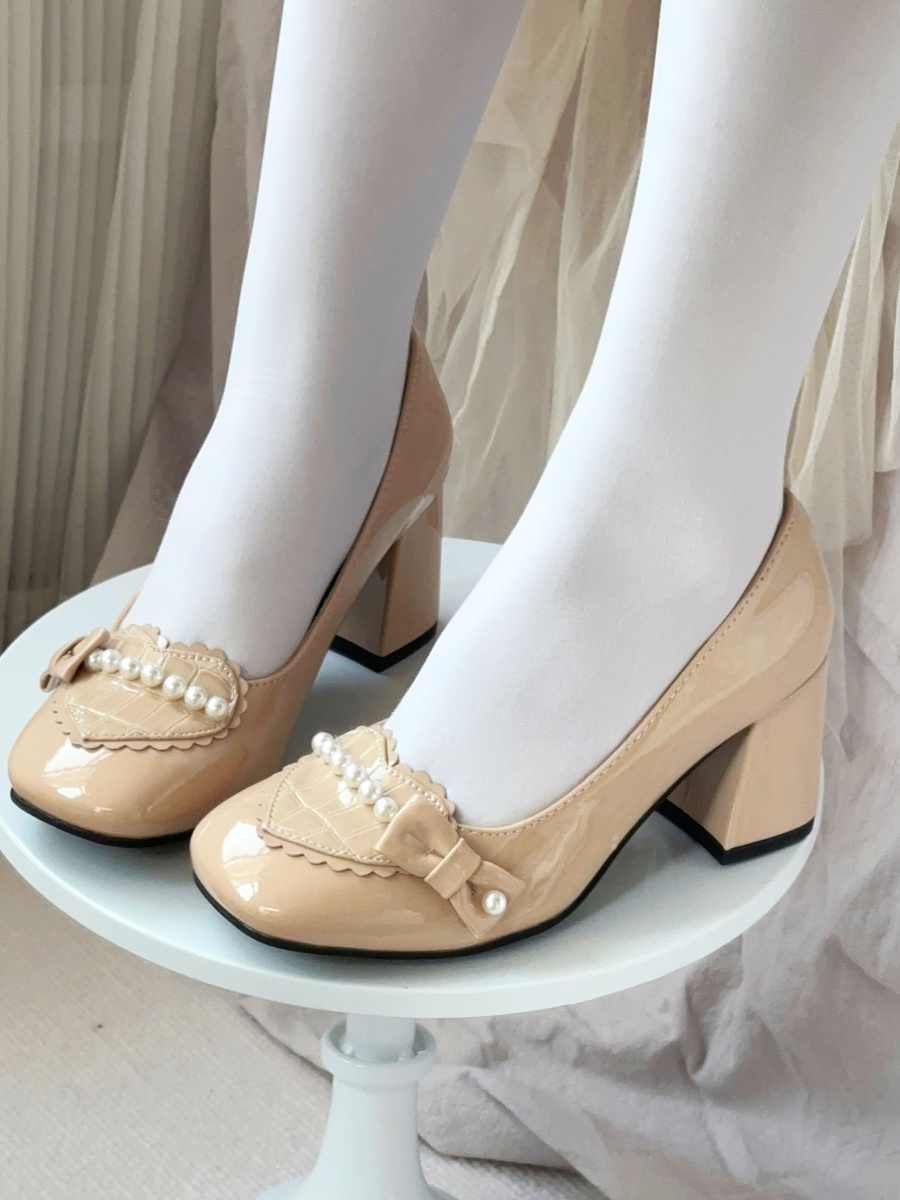 Dream Lolita Pearl Mary Jane High Heels