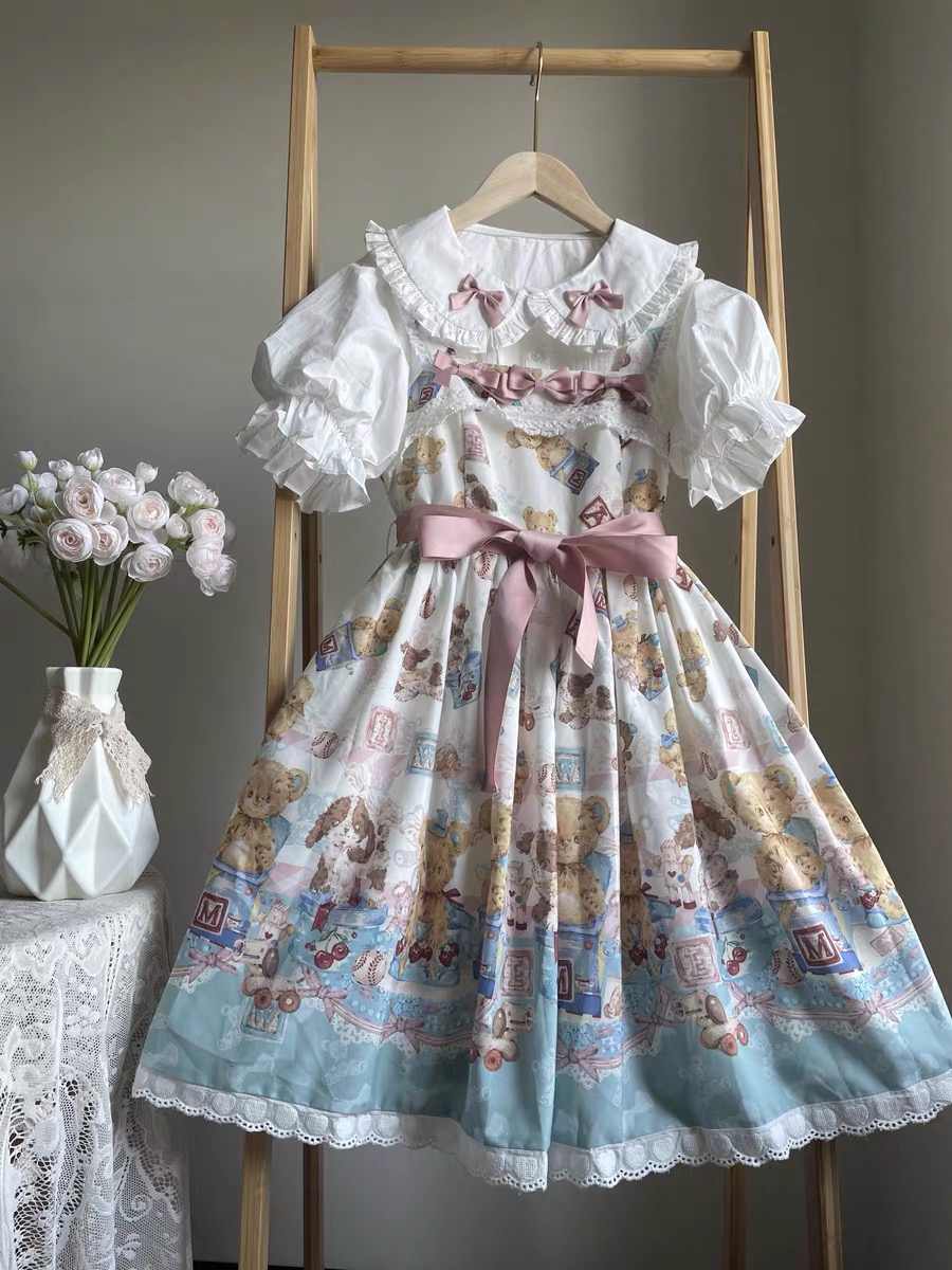 Lolita Doll Collar Puff Sleeve Shirt