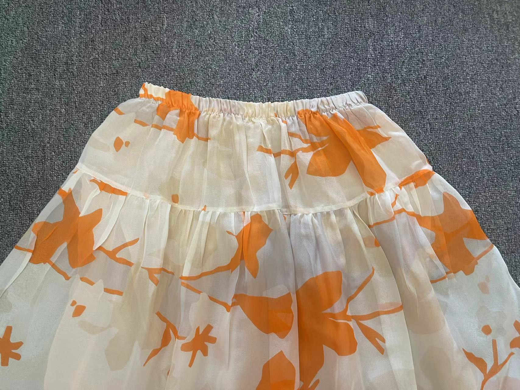 Silk Double Layer Skirt