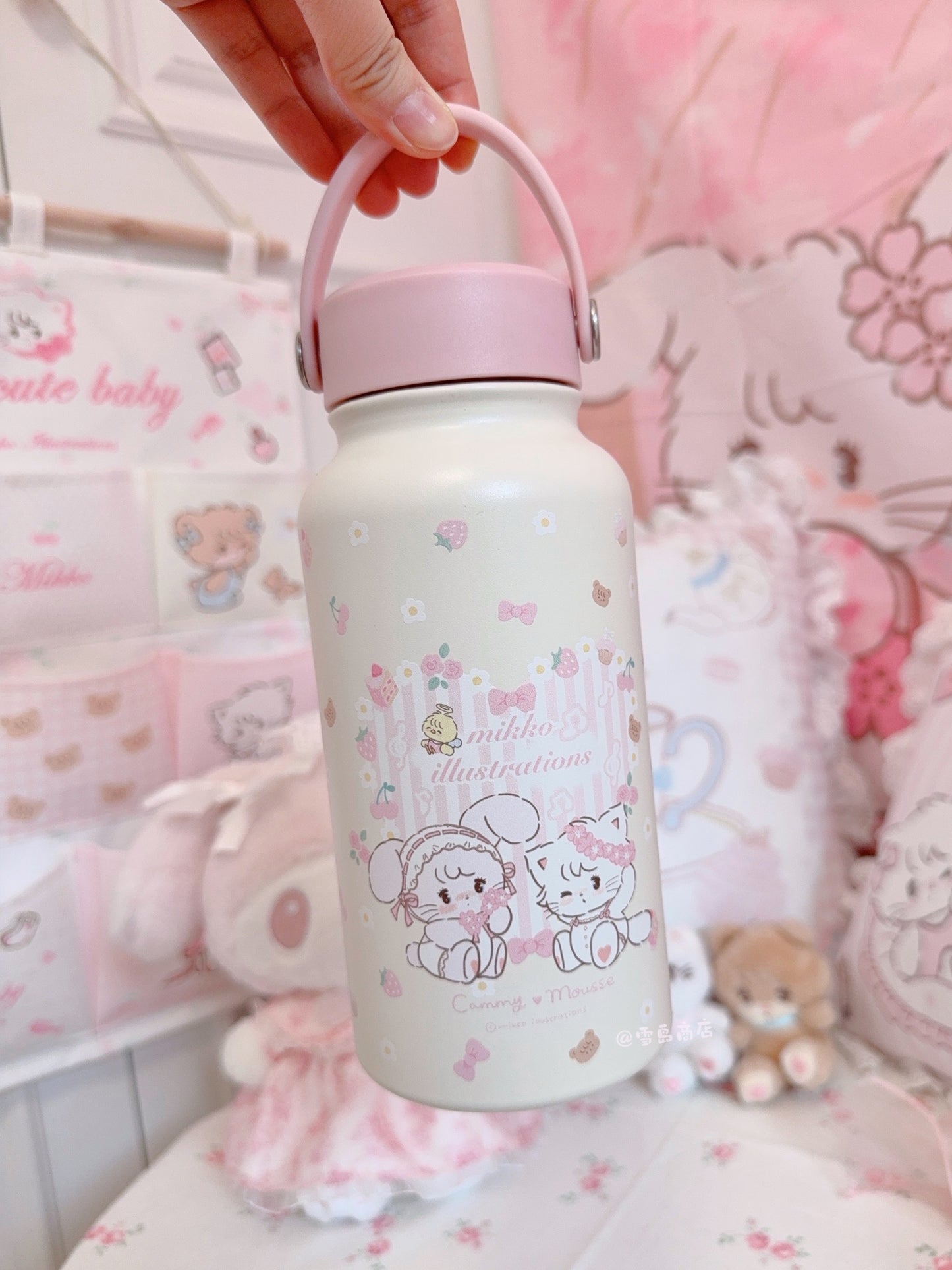 kawaii steel water cup