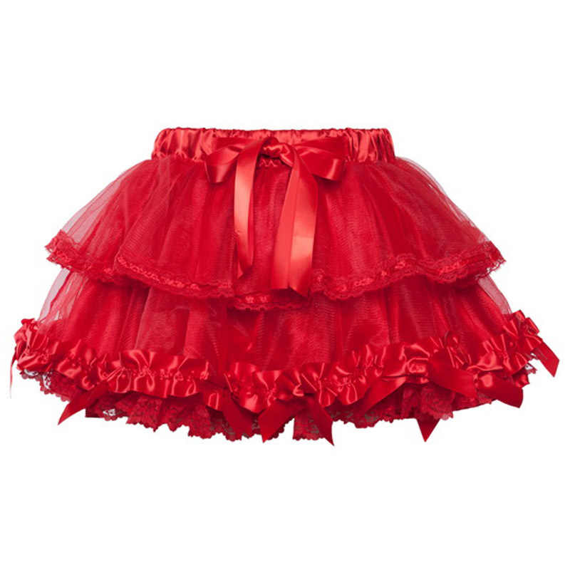 Lace Bows Dark Coquette Tutu Skirt