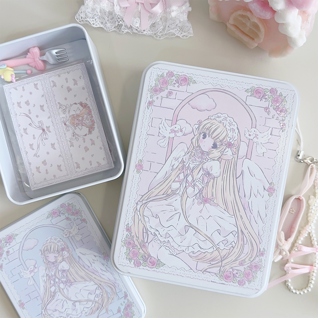cute pink Tin box