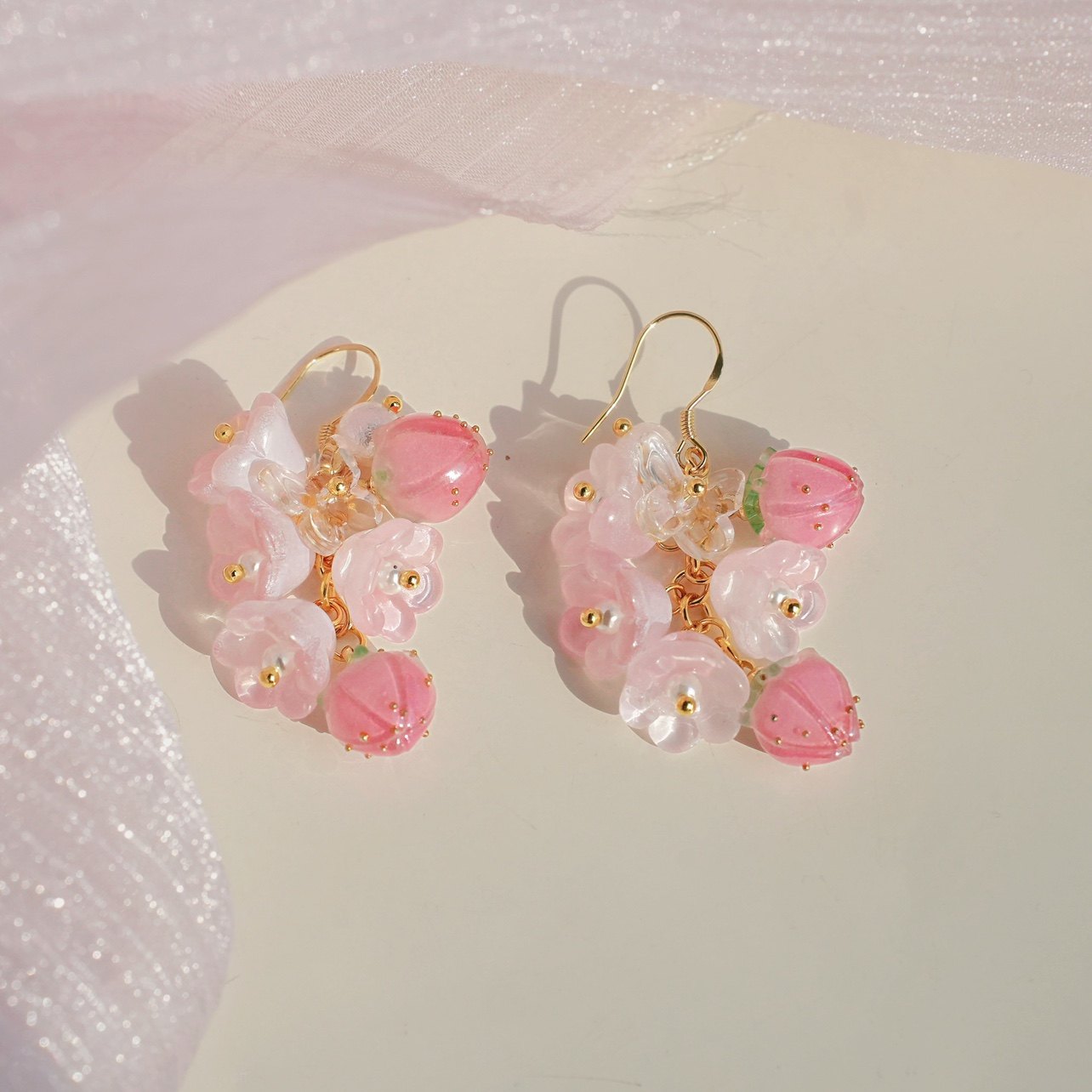 strawberry kawaii earrings
