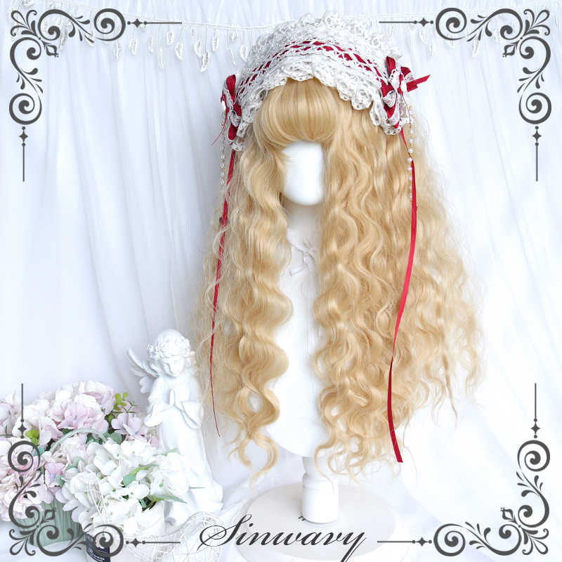 Angel Gold Lolita Curly Wig