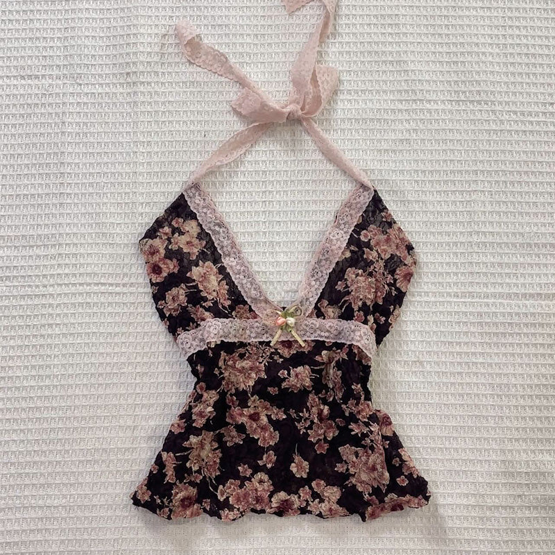 y2k hot girl pink lace suspenders