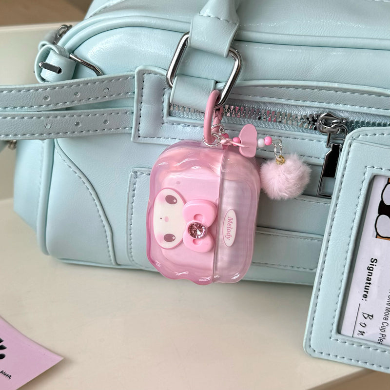 cute bow kawaii airpods case